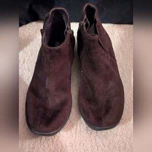 Arcopedico Brown Faux Suede Booties 37